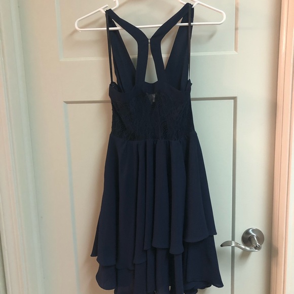 BCBG Navy Blue Formal Dress - Picture 3 of 4